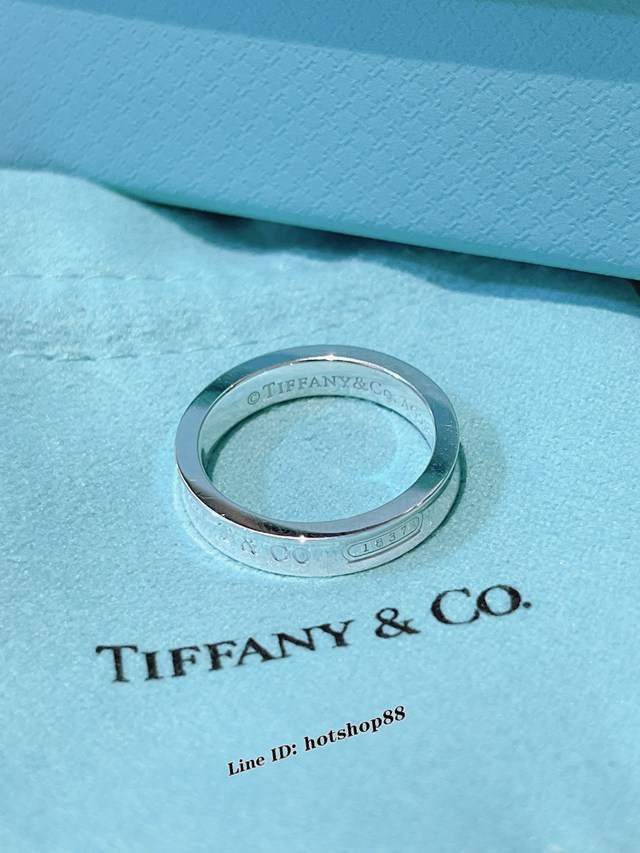 Tiffany新款經典純銀1837戒指 蒂芙尼情侶款1837純銀戒指 zgb2381